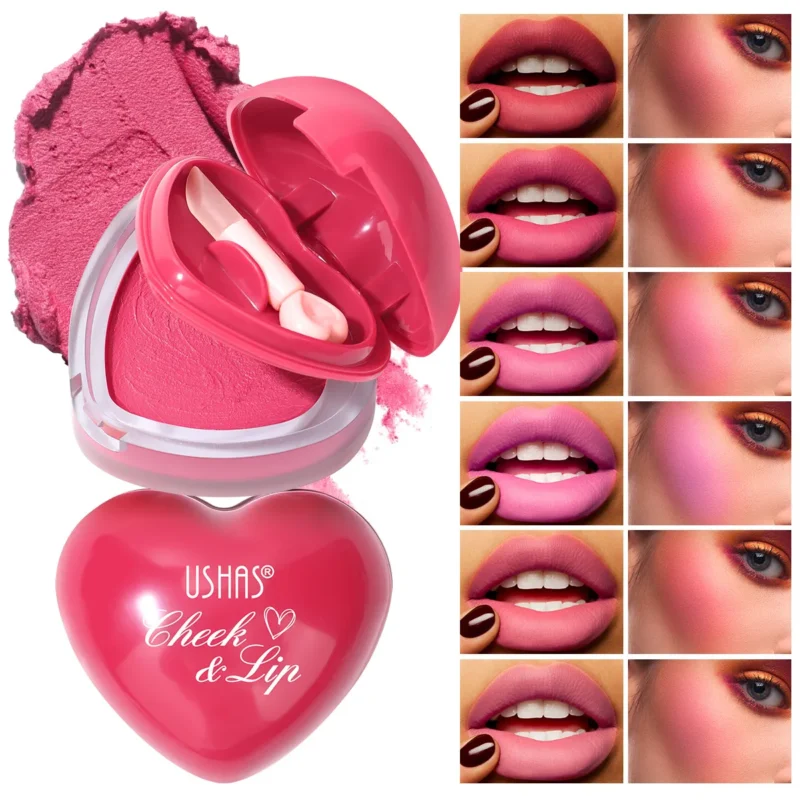 ushas waterproof long lasting pigmented heart shape mousse blush uc159 SPU967080394155 10636