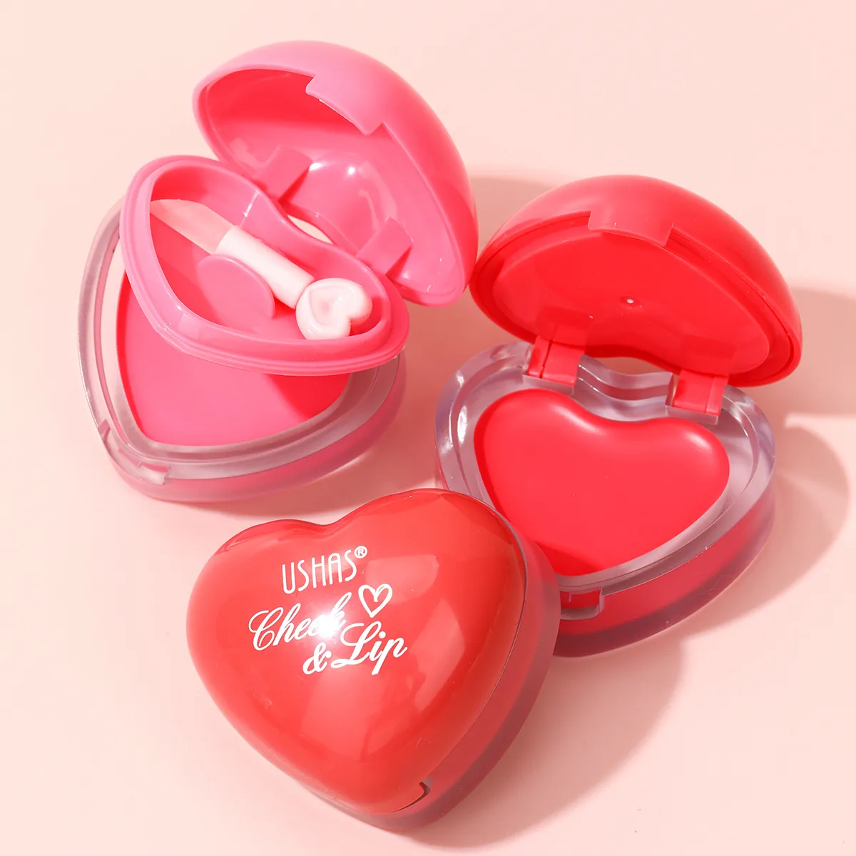 Waterproof Mousse Blush Long-Lasting Pigmented UC159 USHAS 9 ushas waterproof long lasting pigmented heart shape mousse blush uc159 SPU967080394155 10656